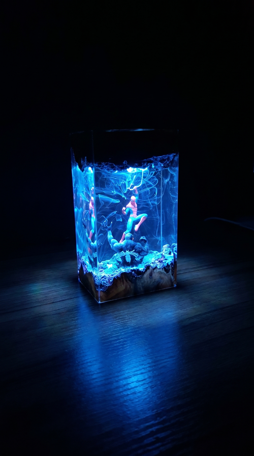 Spider-Man Resin Lamp